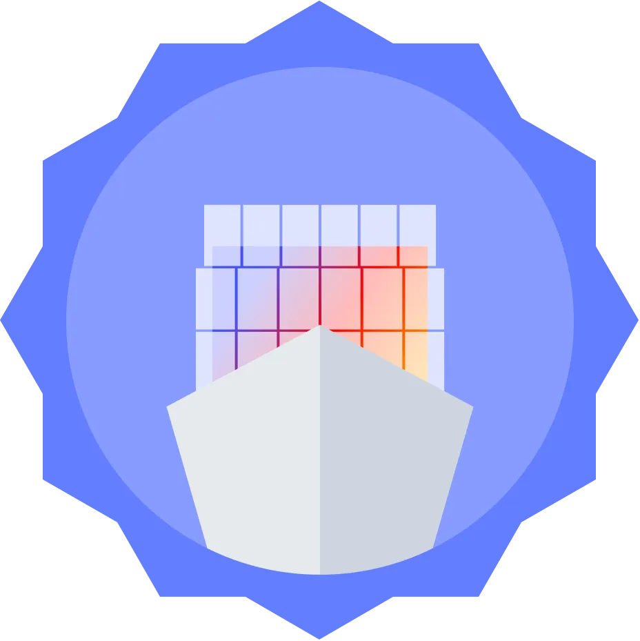 Reliable, On-Time Shipping service icon